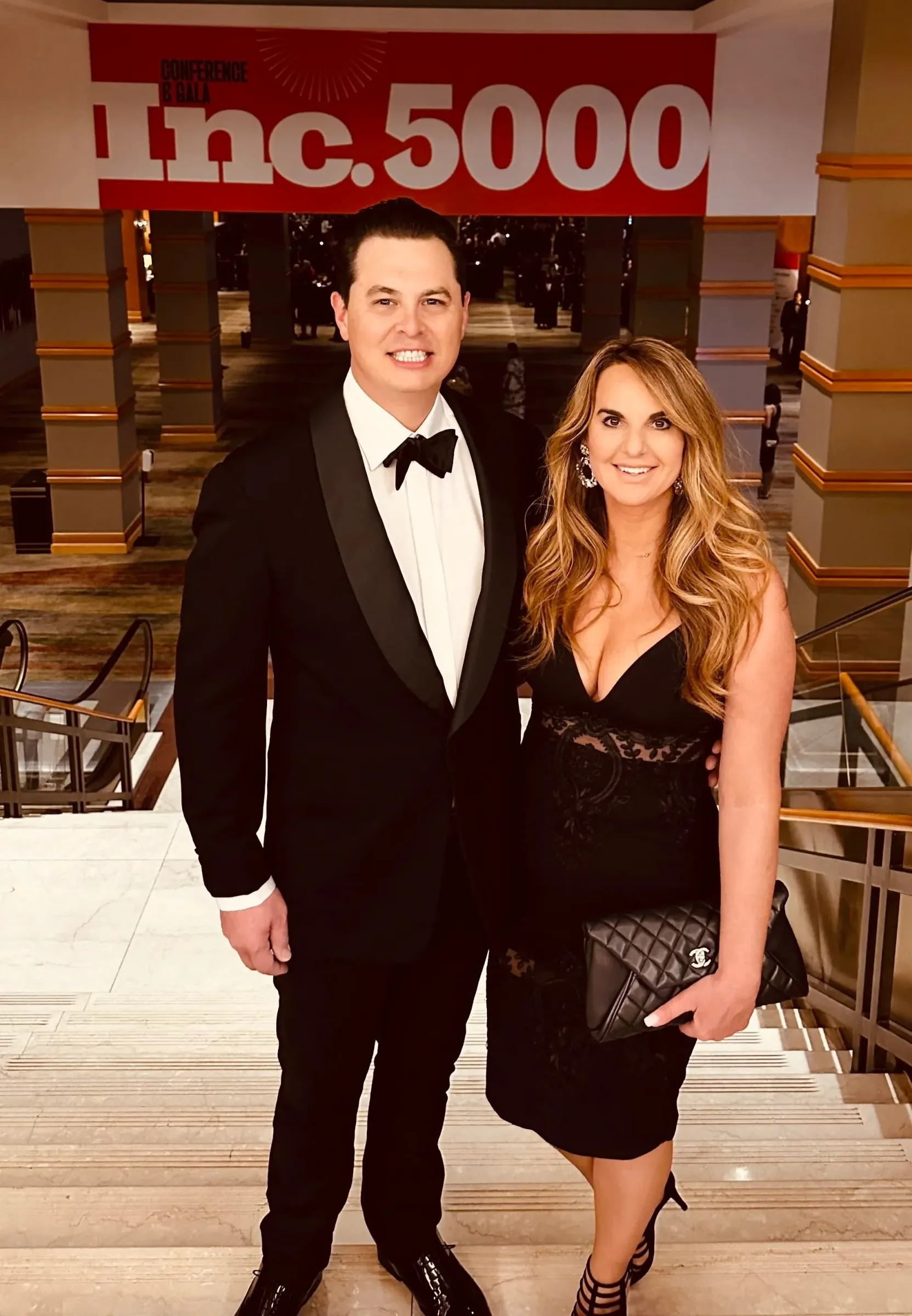 Eric Isham and his wife at the Inc. 5000 gala